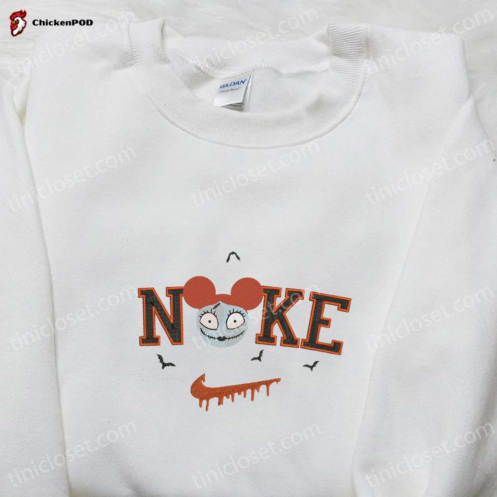 Nike x Baby Pennywise Embroidered Hoodie Horror Movie Sweatshirt & T-shirt Nike Inspired Embroidery