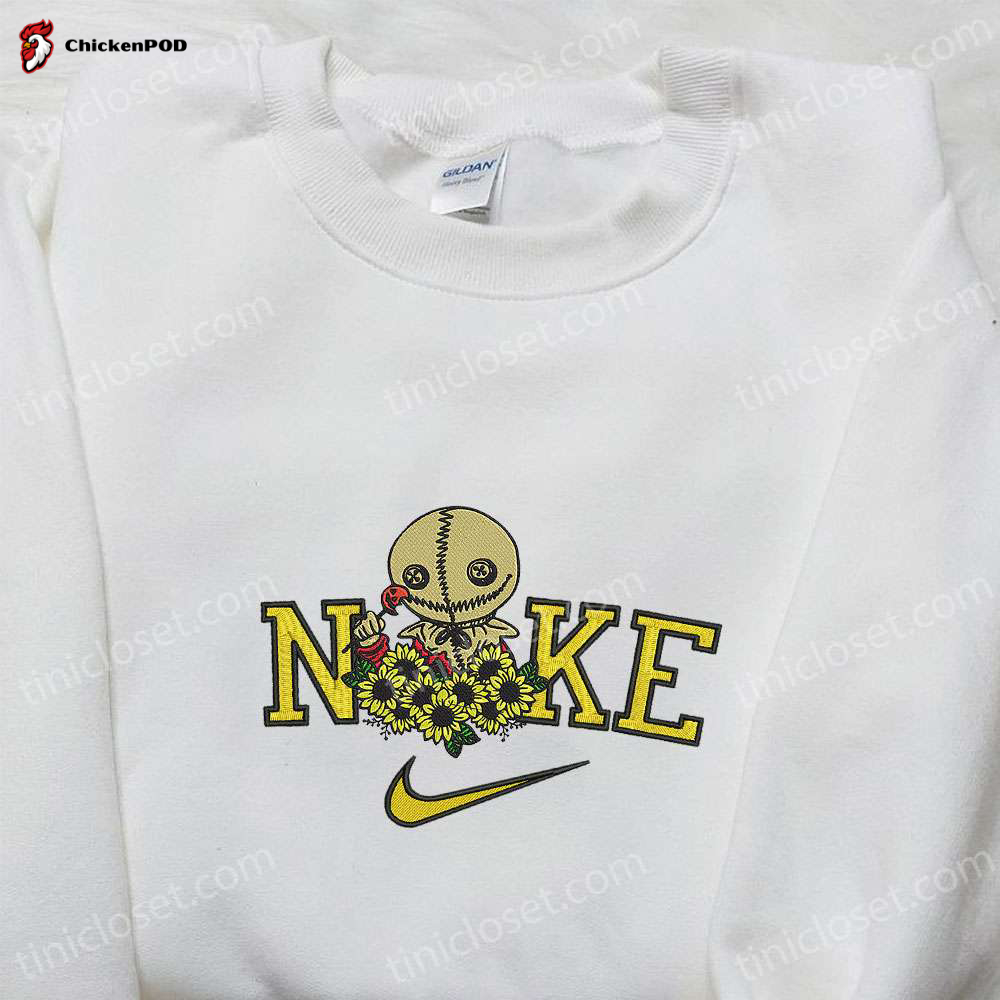 Cute Nike x Stitch Bat Halloween Embroidered Shirt – Unique Nike Inspired Design