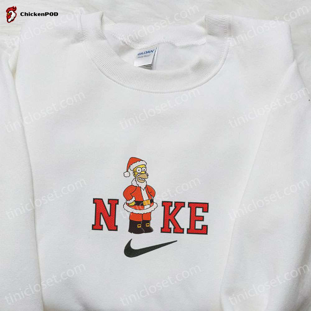 Nike x Santa Jack Skellington Embroidered Sweatshirt – Nightmare Before Christmas Hoodie & T-Shirt