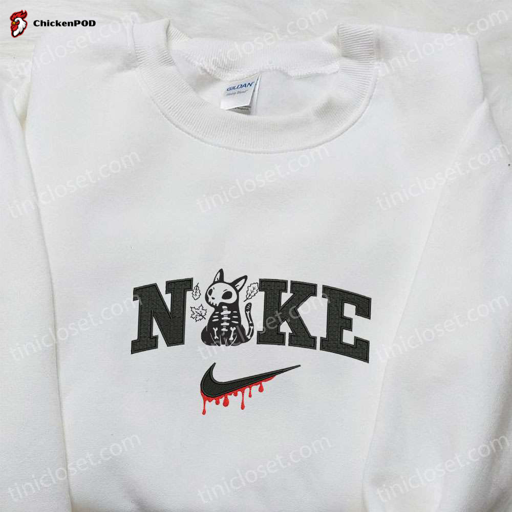 Nike x Ariel Pennywise Halloween Shirt: Disney Cartoon Inspired Embroidered Tee