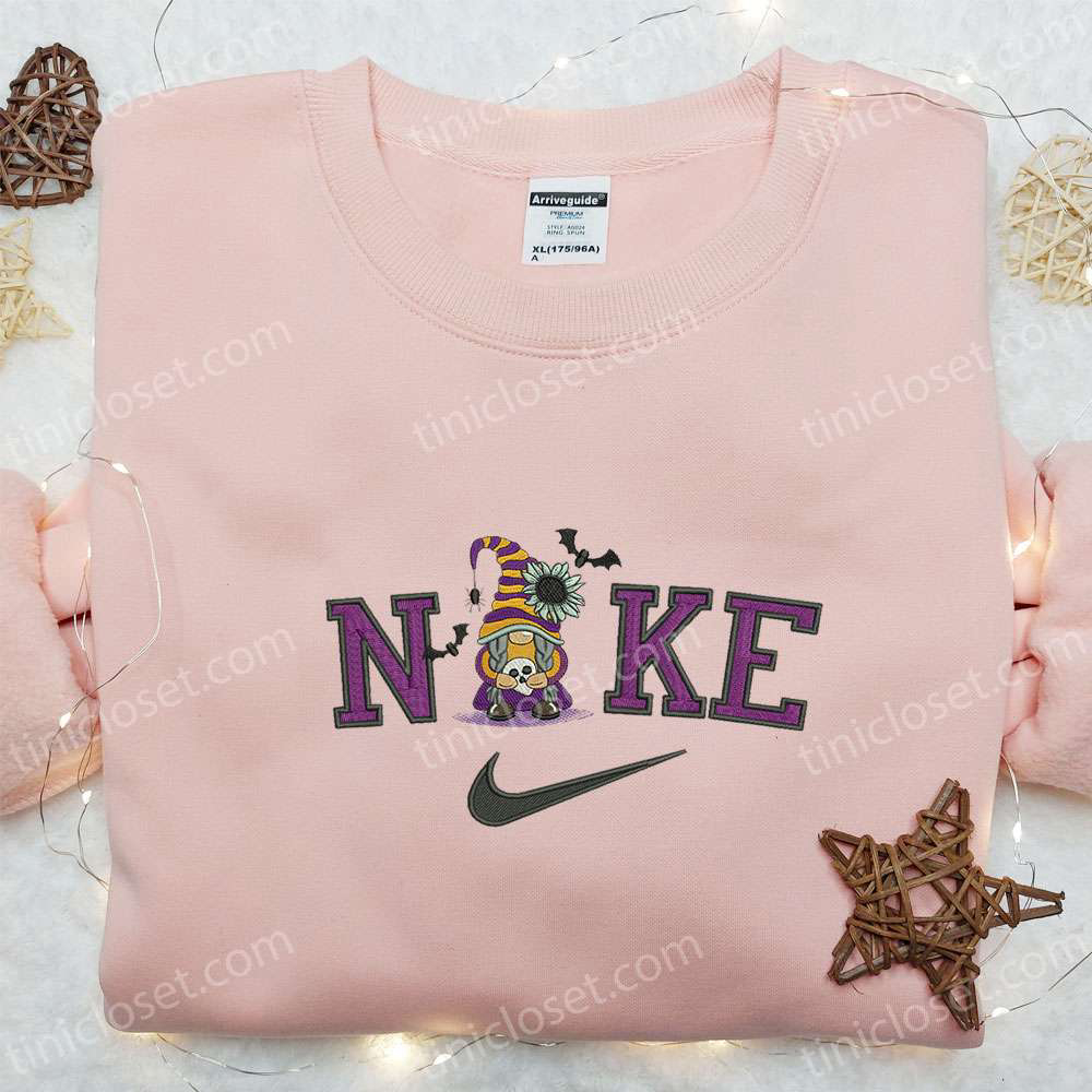 Nike x Skull Gnome Bats Halloween Embroidered Shirt – Amazing & Inspired Design