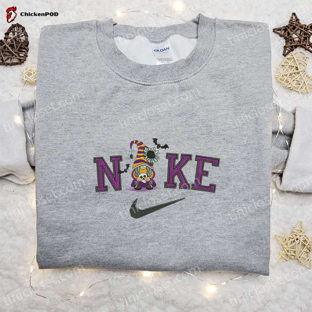 Nike x Baby Barrel Hoodie: Nightmare Before Christmas Characters Sweatshirt & Nike Inspired Embroidered T-shirt