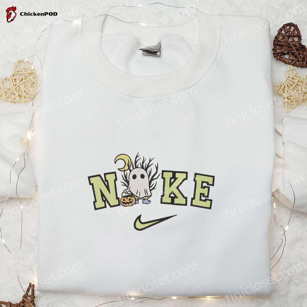 Nike x Chucky Horror Movies Killer Embroidered Shirt – Custom Nike Tee for Childs Play Fans