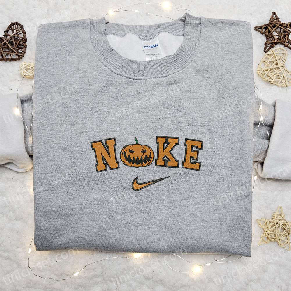 Nike x Spooky Pumpkin Halloween Hoodie & Embroidered T-Shirt: Amazing & Inspired Sweatshirt Options