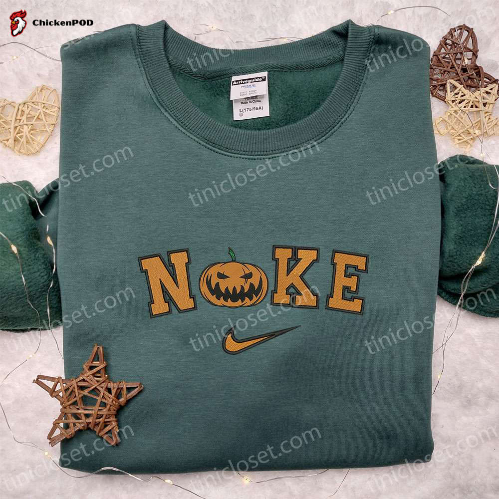 Nike x Spooky Pumpkin Halloween Hoodie & Embroidered T-Shirt: Amazing & Inspired Sweatshirt Options