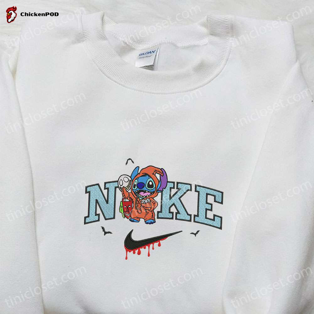 Nike x Stitch Disguise Oogie Boogie Embroidered Shirt Halloween Sweatshirt Disney Characters T-shirt