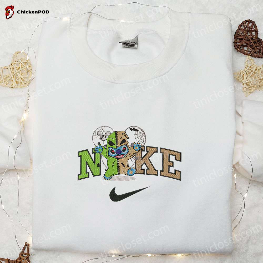 Nike x Stitch Oogie Boogie Disney Embroidered Shirt – Perfect Nike Inspired Gift for Family