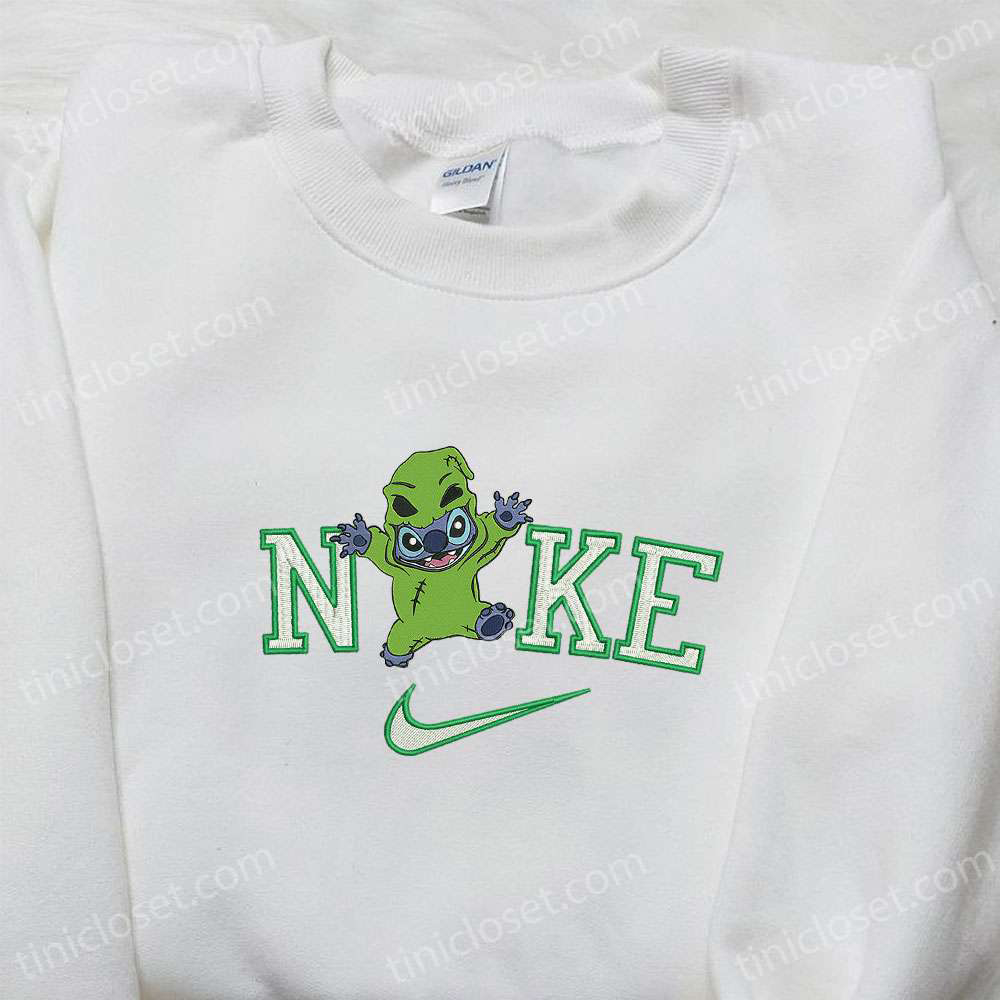 Spooky Stitch Oogie Boogie Sweatshirt & Halloween Disney T-shirt Custom Nike Embroidered Hoodie