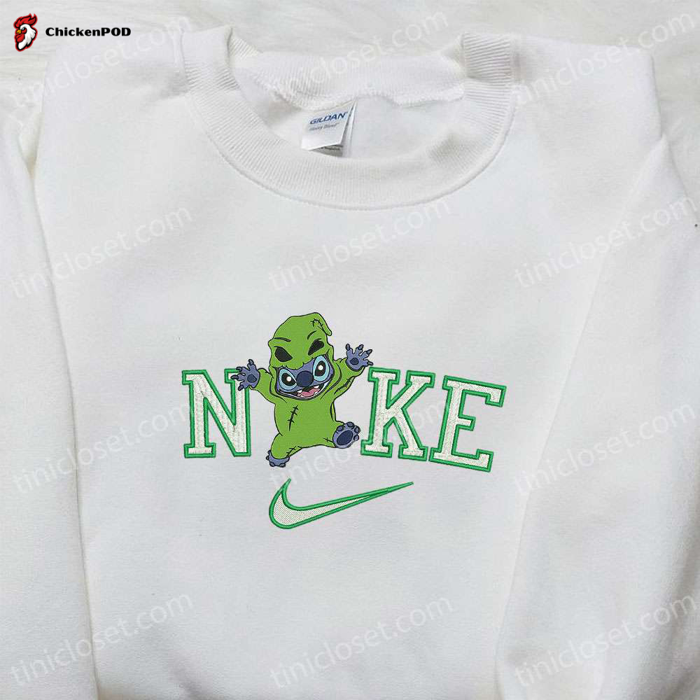 Spooky Stitch Oogie Boogie Sweatshirt & Halloween Disney T-shirt Custom Nike Embroidered Hoodie