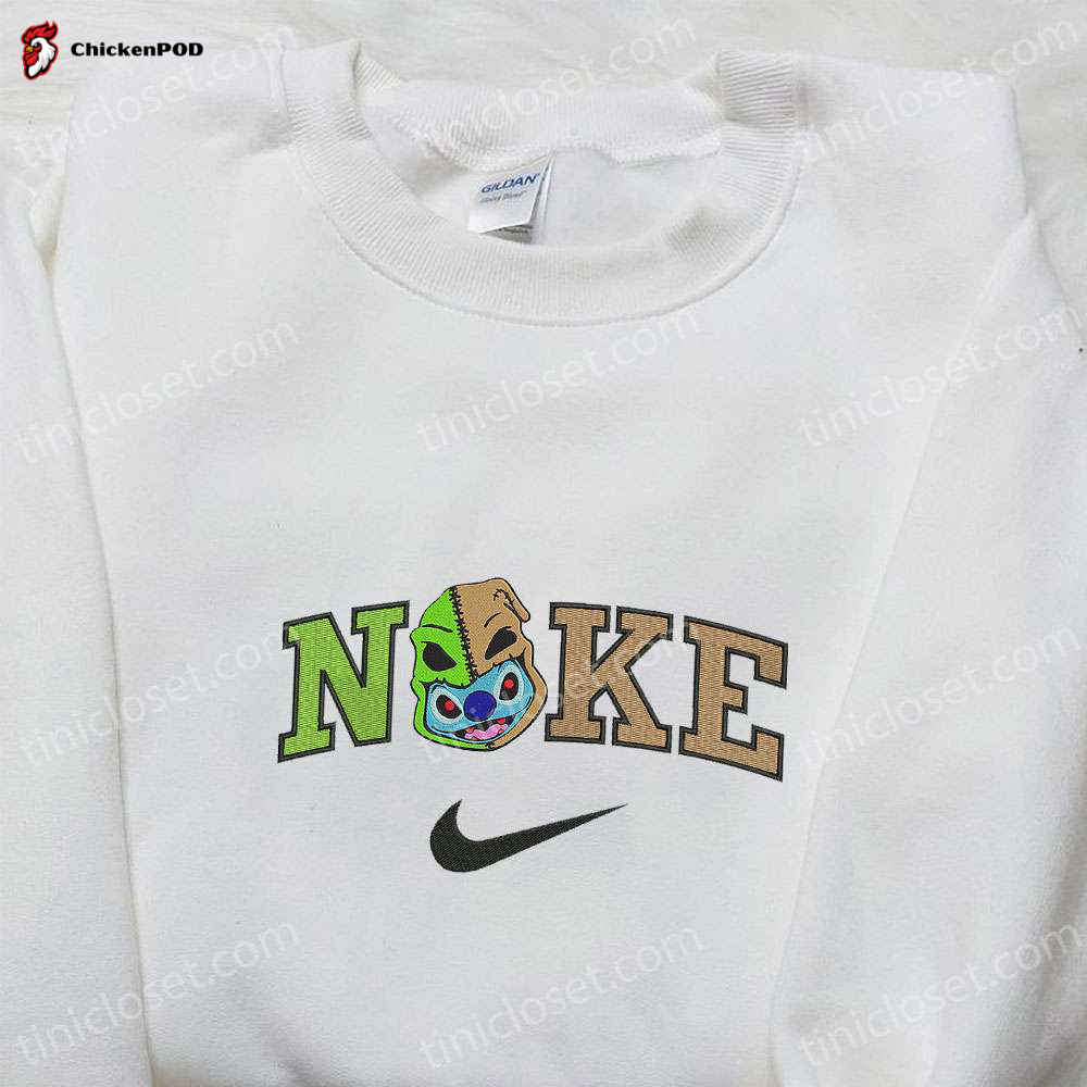 Nike x Stitch Pumpkin Embroidered T-shirt & Hoodie – Best Family Gifts