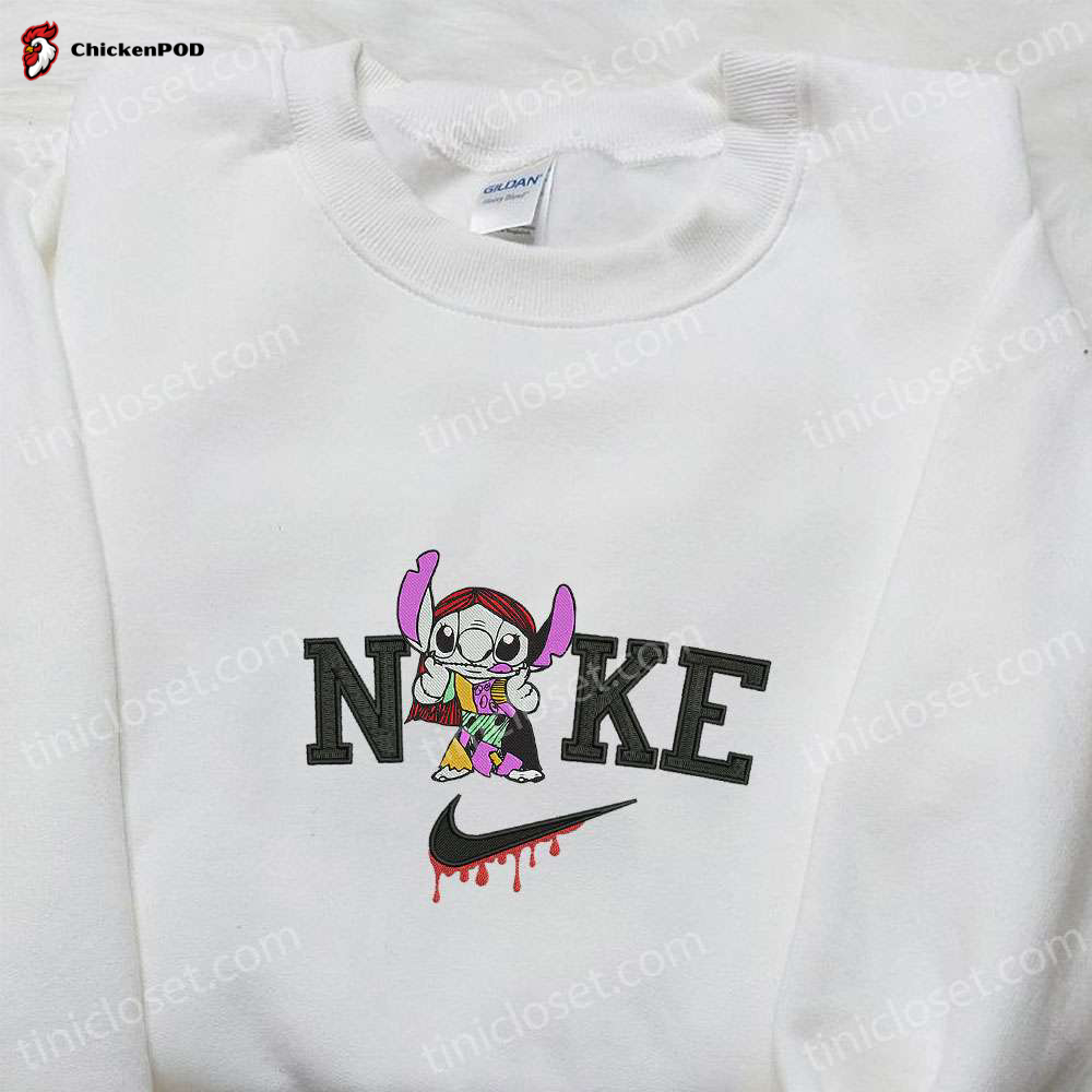 Nike x Stitch Sally Embroidered T-shirt Hoodie & Sweatshirt: Nightmare Before Christmas Inspired Collection