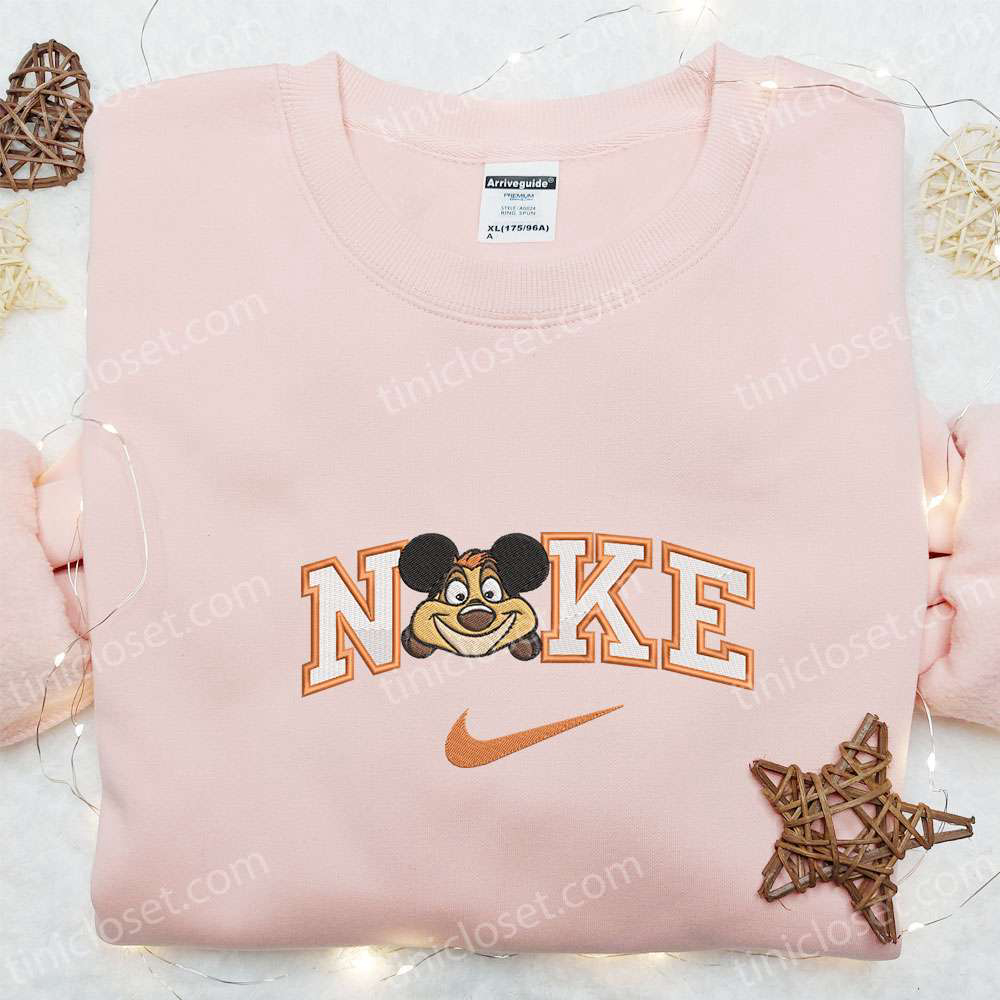 Nike x Timon Embroidered Shirt & Disney Lion King Hoodie: Best Gift Ideas with Stunning Embroidery!