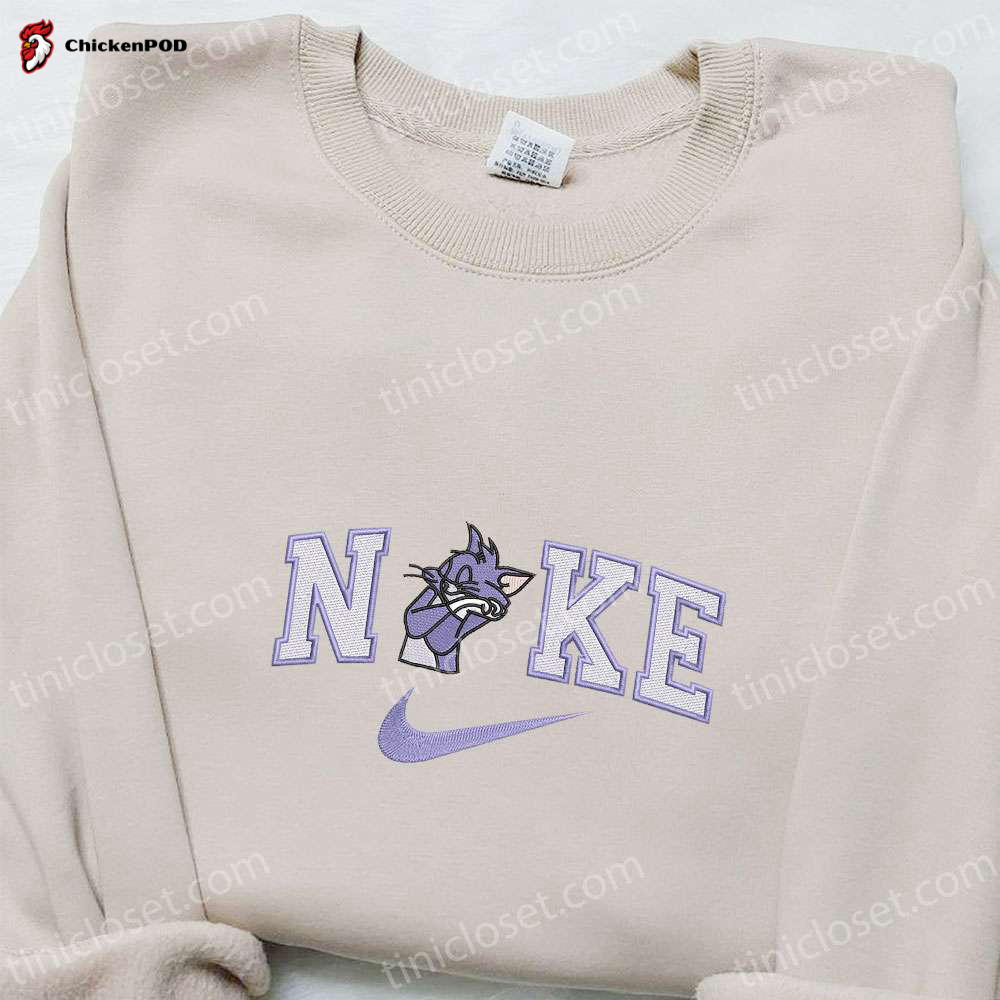 Nike x Tom Embroidered Shirt & Tom and Jerry Cartoon Hoodie – Best Gift Ideas for Cartoon Lovers!