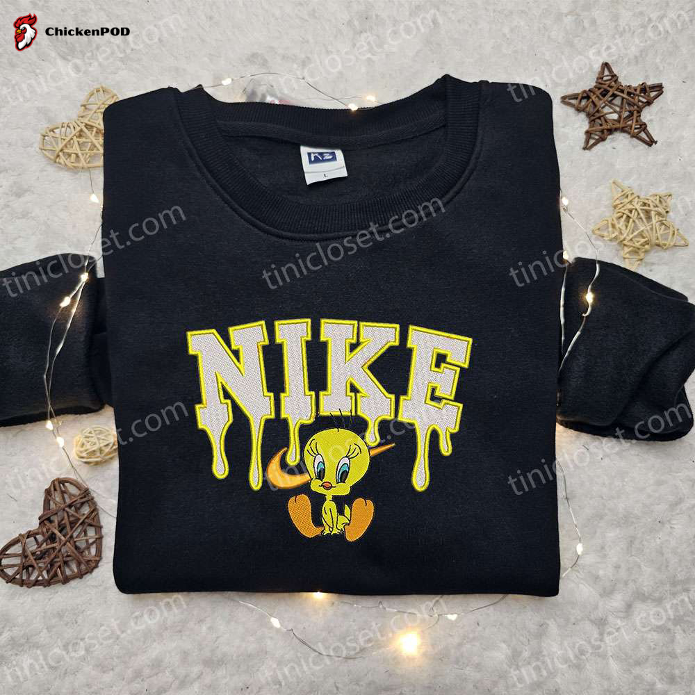 Nike x Tweety Disney Embroidered Sweatshirt & T-shirt: Best Family Gift Ideas with Disney Characters!