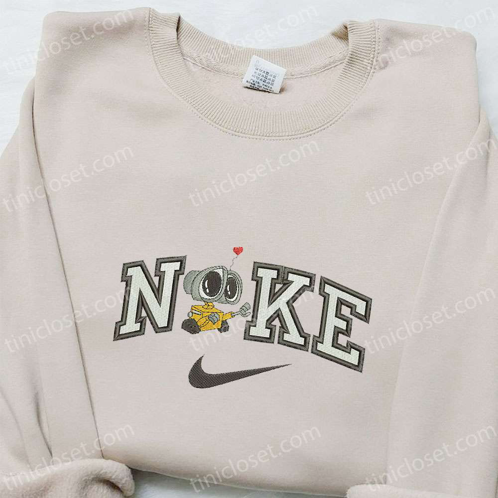 Nike x Wall-E Cartoon Embroidered Sweatshirt – Disney Characters Hoodie Best Birthday Gift Ideas