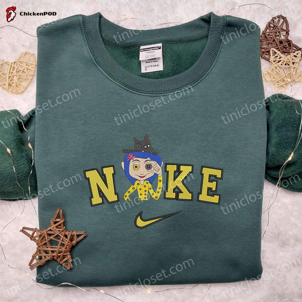 Nike x Voodoo Doll: Spooky Embroidered Shirt Halloween Sweatshirt & Inspired Hoodie