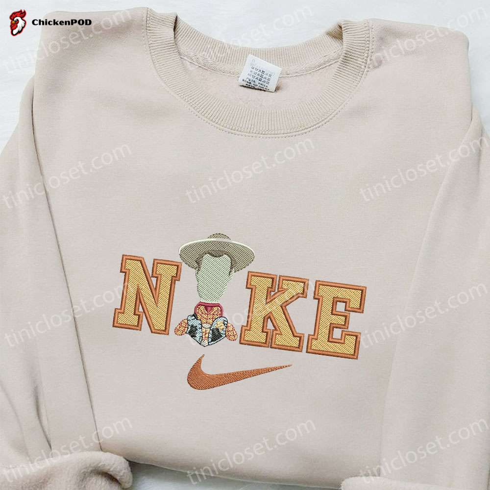 Nike x Woody Cartoon Embroidered Shirt & Disney Characters Hoodie – Best Family Gift Ideas