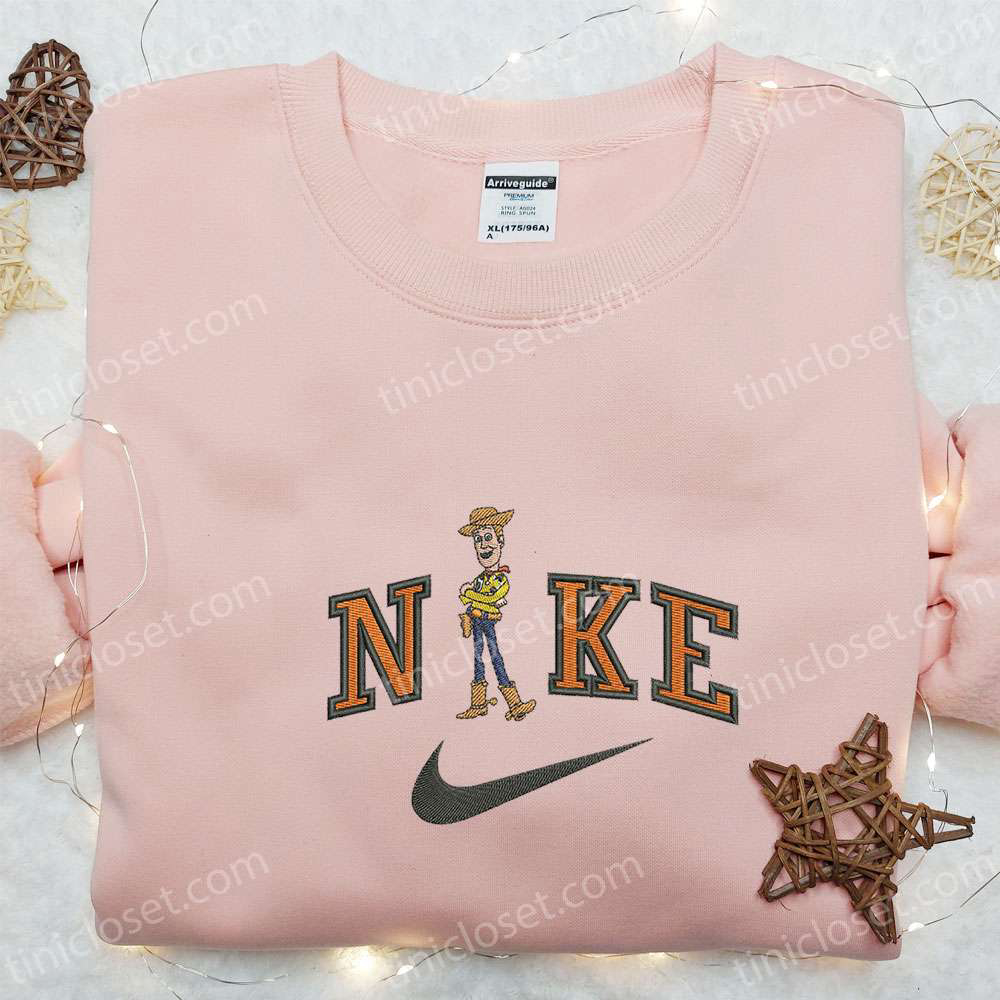 Nike x Woody Embroidered Sweatshirt: Disney Characters Hoodie – Perfect Family Birthday Gift!