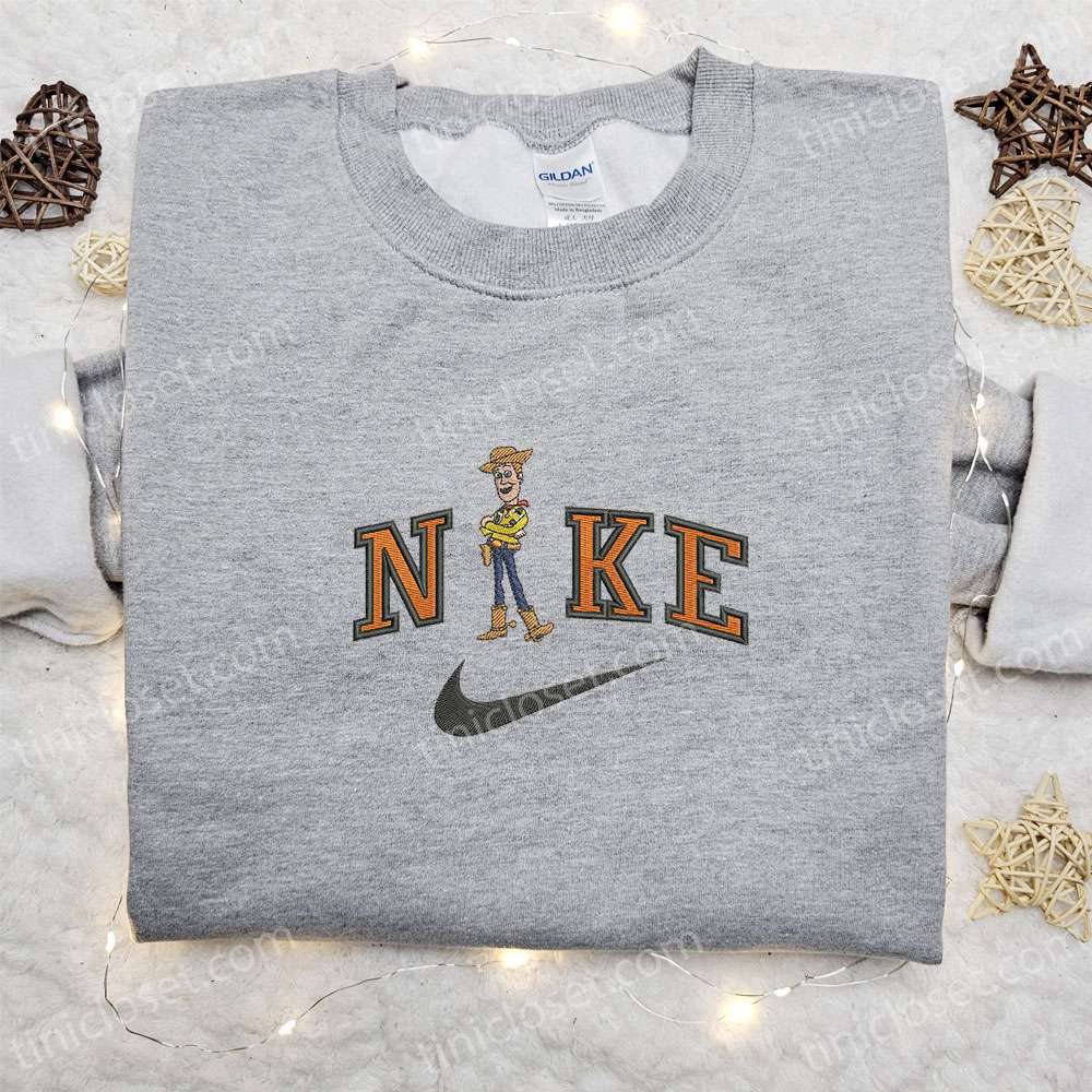 Nike x Woody Embroidered Sweatshirt Disney Characters Hoodie – Perfect Family Birthday Gift