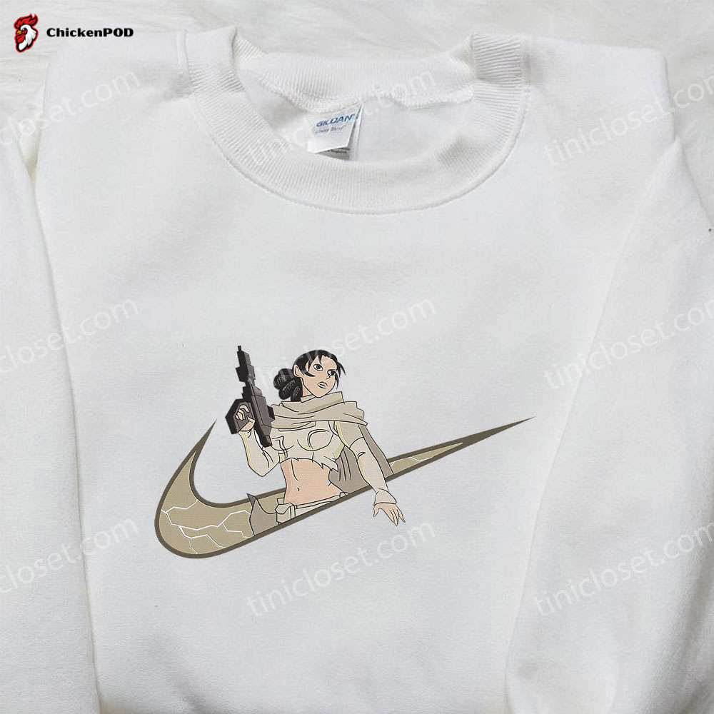 Padme Amidala x Nike Swoosh Hoodie: Star Wars Embroidered Shirt with Nike Inspiration