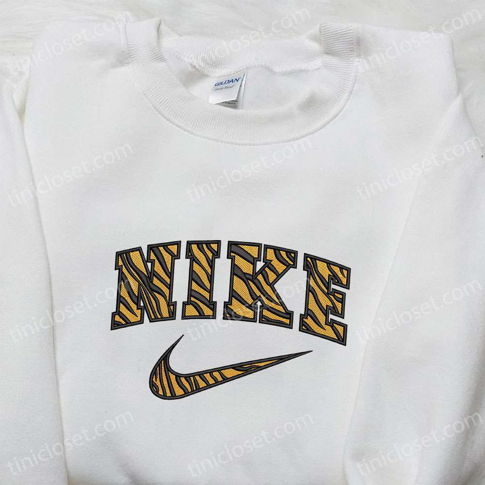 Pattern Tigger x Nike Embroidered Sweatshirt: Nike Inspired Hoodie Best Birthday Gift Idea