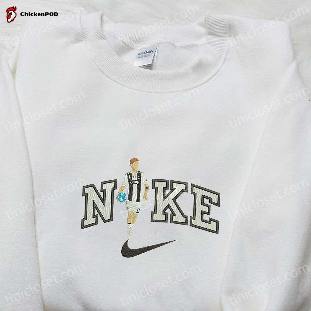 Show Off Your Style with Paulo Dybala x Nike Embroidered Shirt & Hoodie – Perfect Sports Gift!