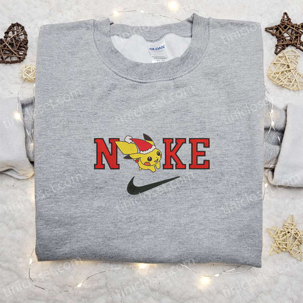 Pikachu Run x Nike Christmas Embroidered Sweatshirt – Best Merry Christmas Gift Ideas