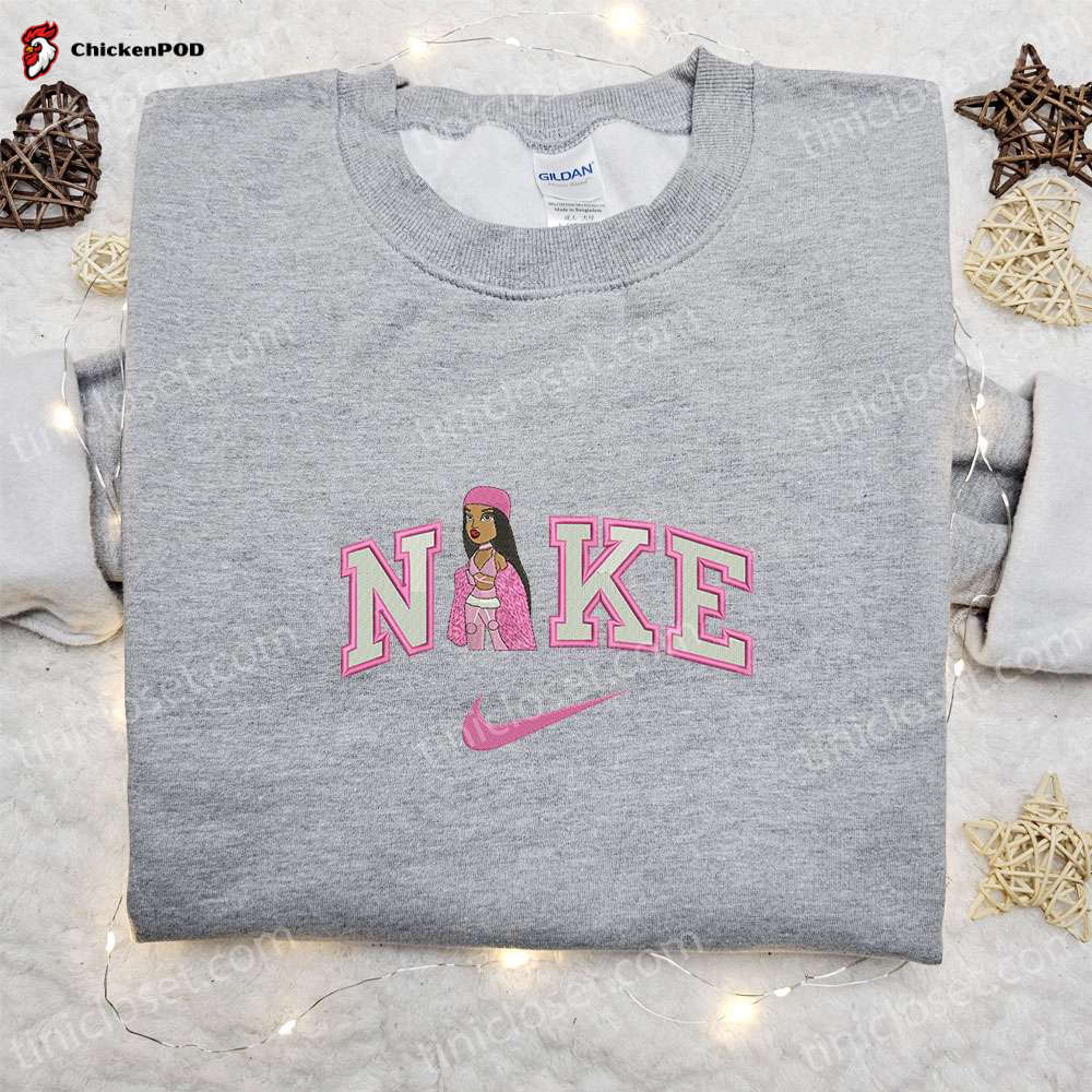 Stylish Pink Fairy Knife Snake x Nike Embroidered Sweatshirt Custom Hoodie & Halloween Shirt