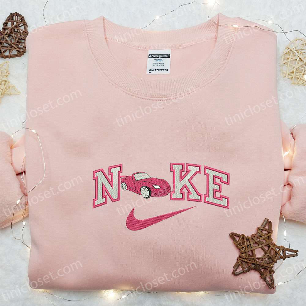 Transportations Embroidered Hoodie & Pink Car x Nike Shirt: Nike Inspired Gift Idea