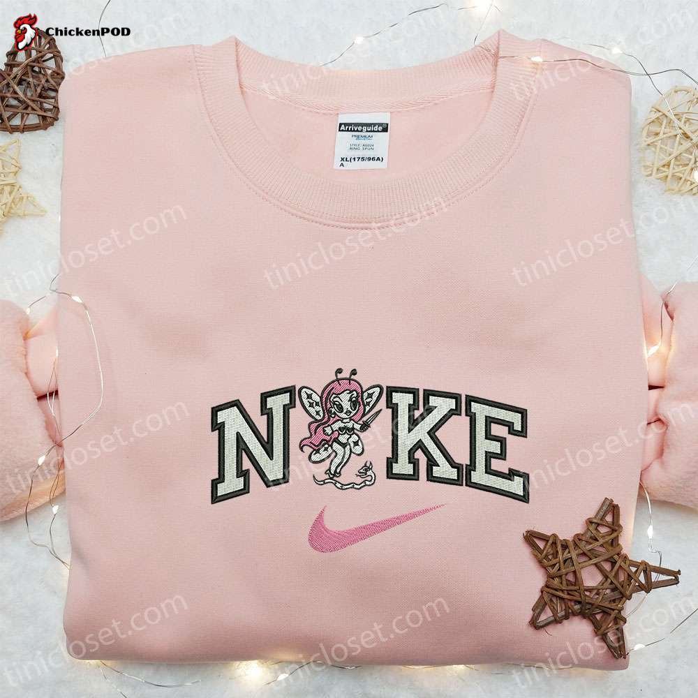 Custom Pink Bratz Doll x Nike Swoosh Embroidered Sweatshirt – Best Family Gifts