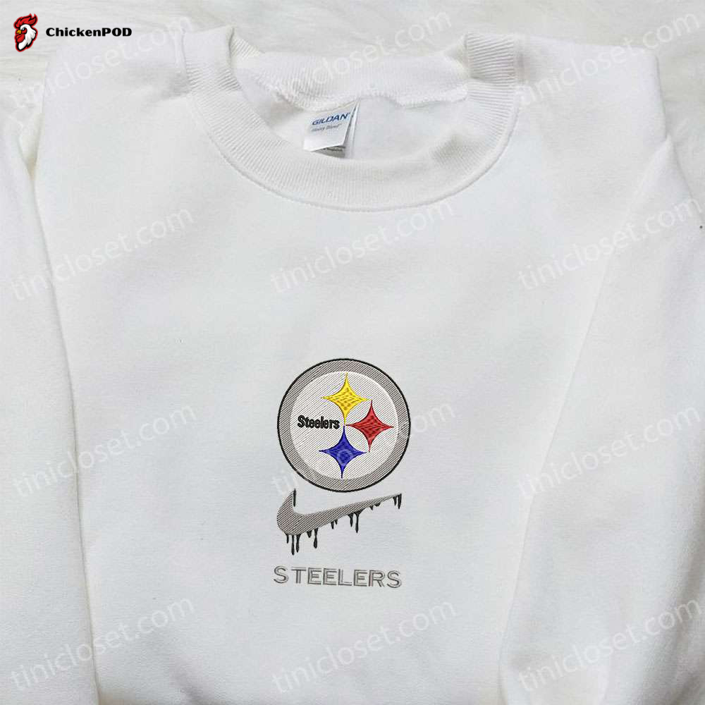 Pittsburgh Steelers x Nike Drip Embroidered Shirt & Hoodie: Ultimate NFL Sports Fan Gift Ideas