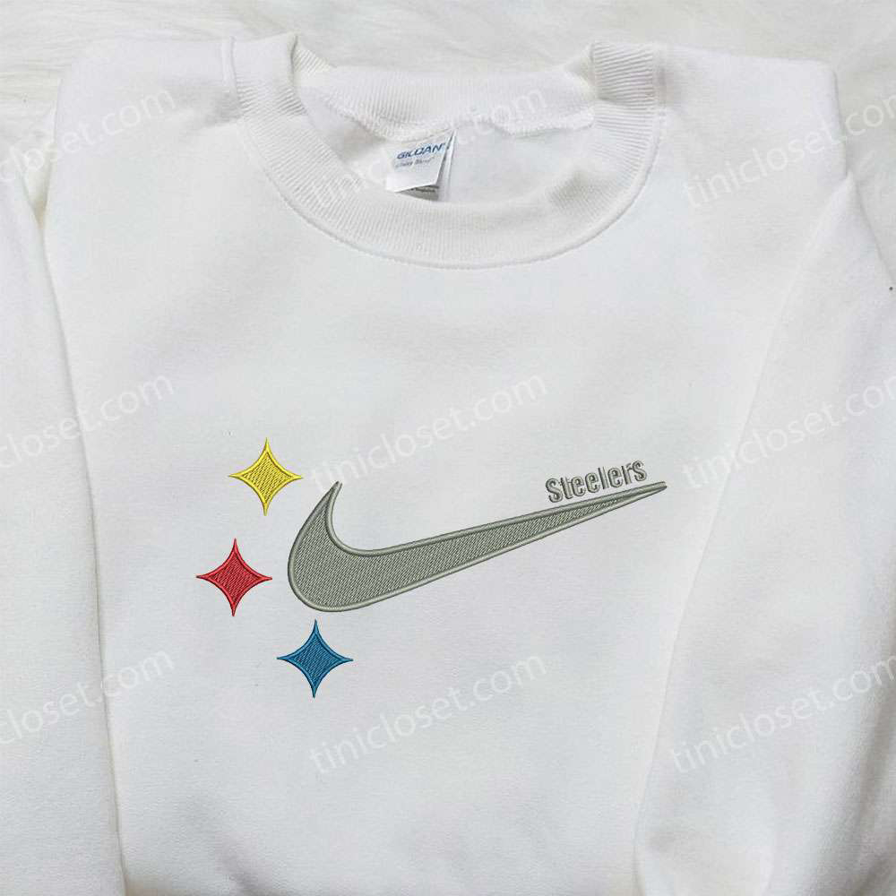 Pittsburgh Steelers x Nike Embroidered Sweatshirt: NFL Sport Shirt with Nike Inspiration