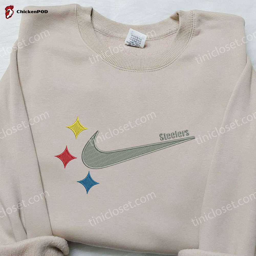 Pittsburgh Steelers x Nike Embroidered Sweatshirt: NFL Sport Shirt with Nike Inspiration