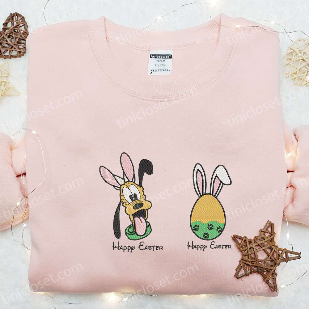 Pluto Happy Easter Embroidered Shirt Thanksgiving Hoodie: Best Holiday Gift Ideas