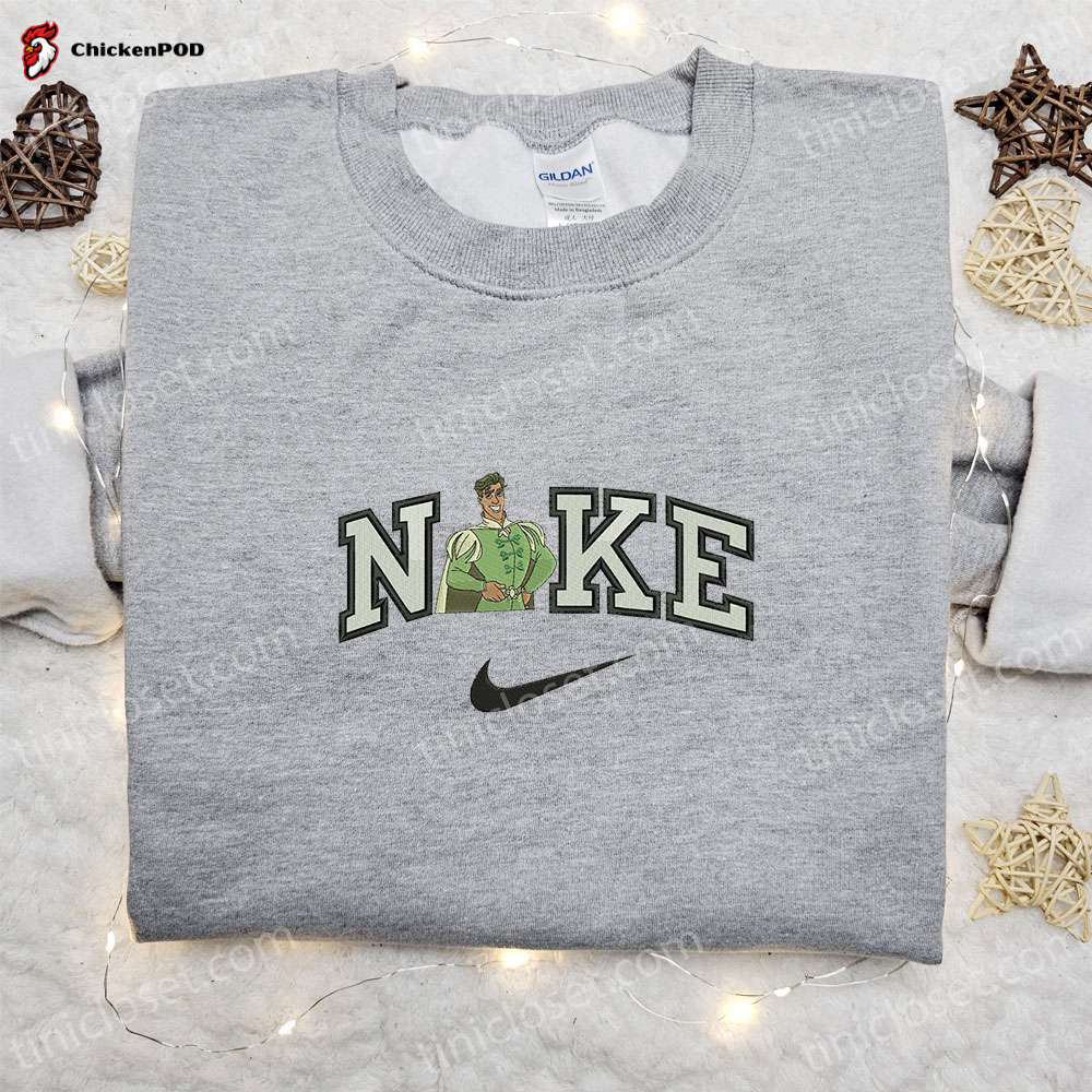 Rose Flower x Nike Embroidered Sweatshirt – Nike Inspired Shirt Perfect Family Gift