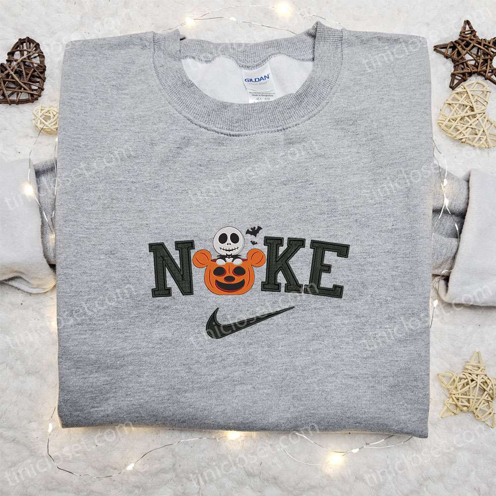 Pumpkin Jack Skellington x Nike: Nightmare Before Christmas Embroidered T-shirt Hoodie & Sweatshirt