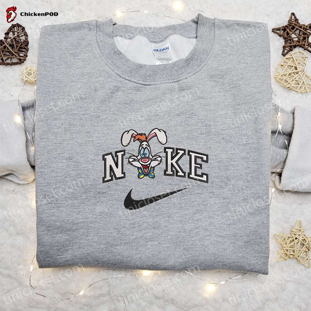 Roger Rabbit x Nike Cartoon Embroidered Sweatshirt – Disney Characters Shirt Perfect Family Gift Idea