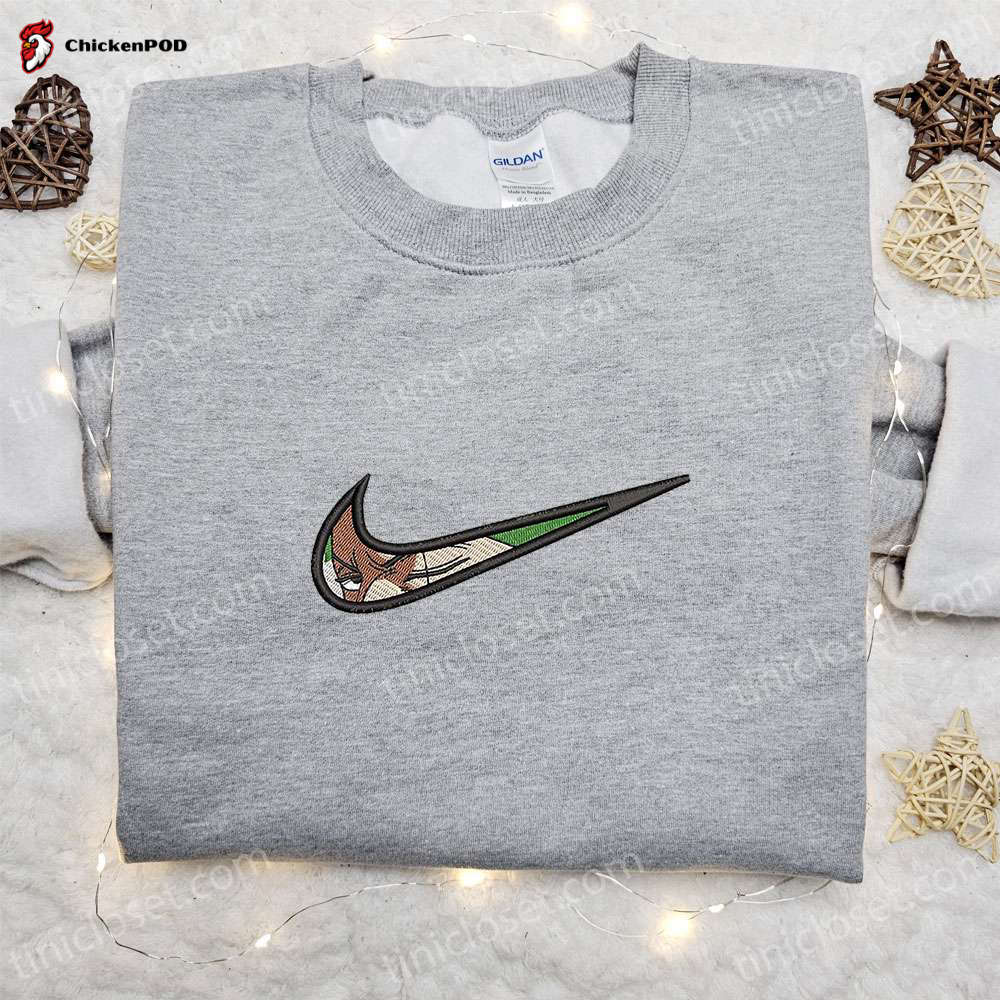 Witcher x Swoosh Embroidered Sweatshirt: Spooky Halloween Shirt Perfect Gift for Family