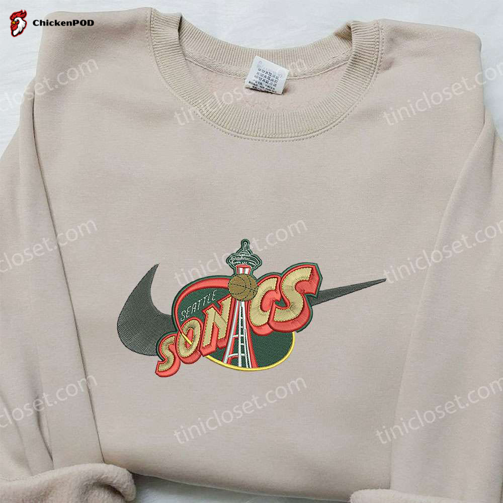 Seattle Supersonics x Nike Embroidered Sweatshirt – NBA Sport Team Shirt Nike Inspired Shop Now!