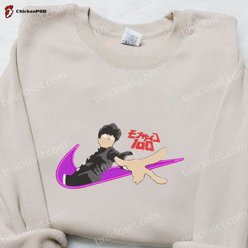 Shigeo Kageyama x Swoosh Anime Sweatshirt: Cool Clothing & Best Family Gift Ideas