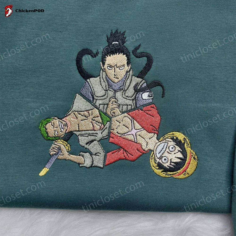 Roronoa Zoro One Piece Embroidered Shirt & Sweatshirt – Anime Gifts for Fans