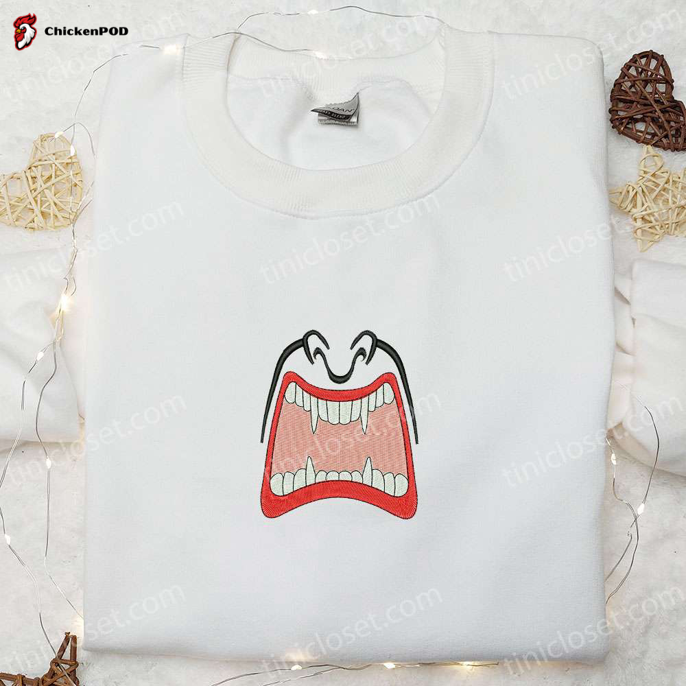 Smile Vampire Mouth Embroidered Hoodie: Custom Shirt for Family Perfect Gift Idea – Get Yours Now!