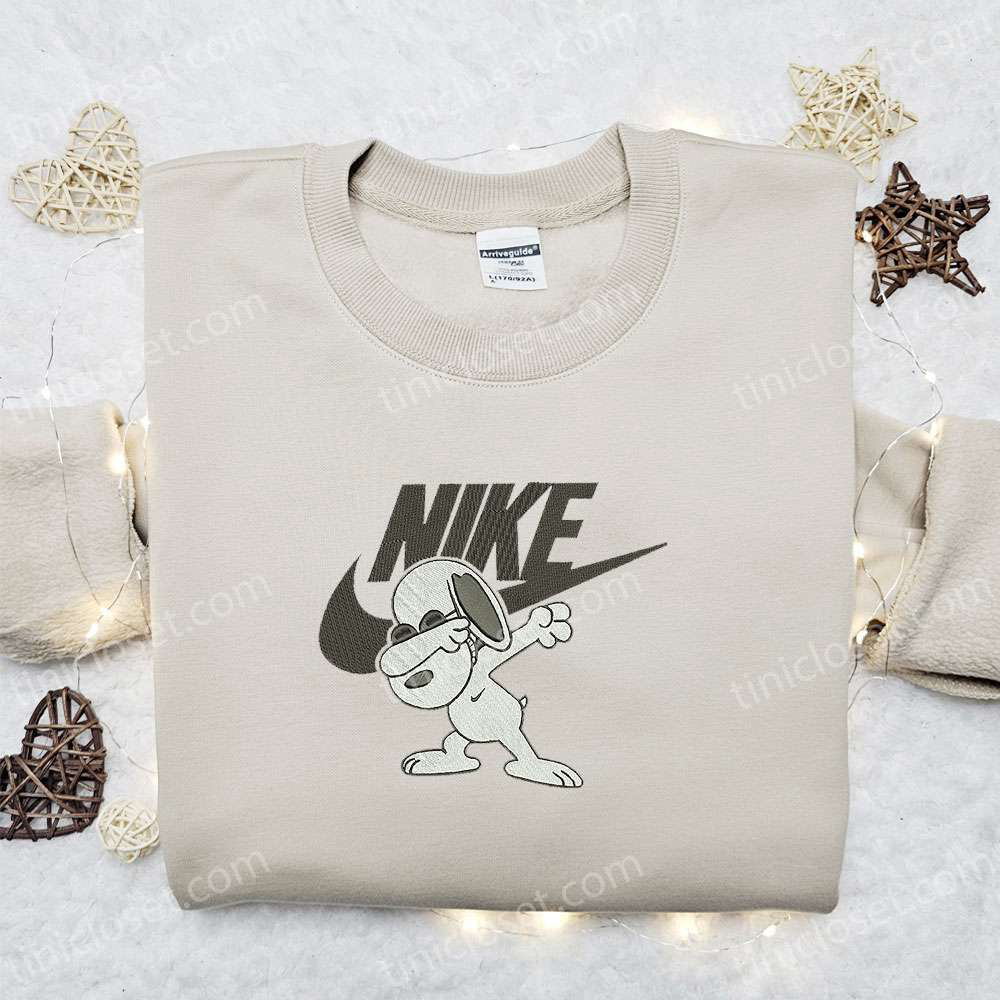 Snoopy Swag x Nike Cartoon Embroidered Hoodie & Disney Characters Shirt: Best Family Gift Ideas