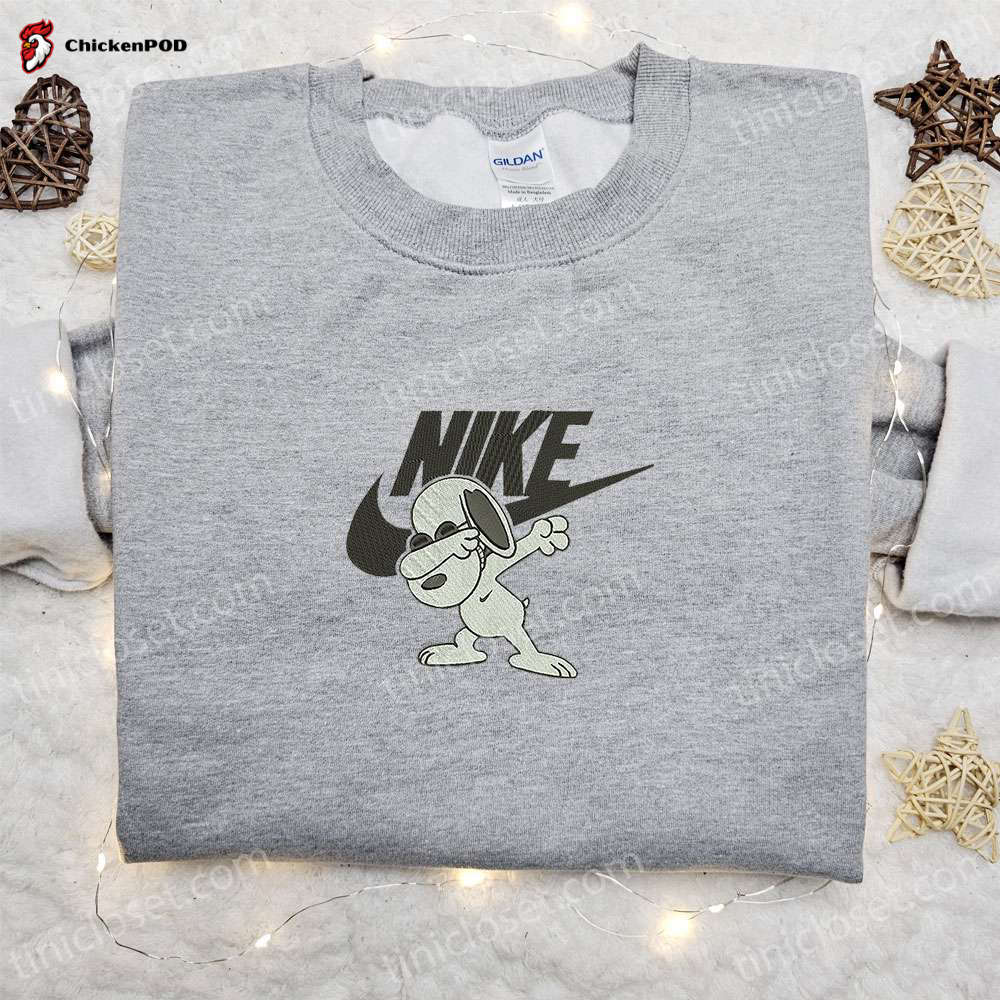 Snoopy Swag x Nike Cartoon Embroidered Hoodie & Disney Characters Shirt: Best Family Gift Ideas