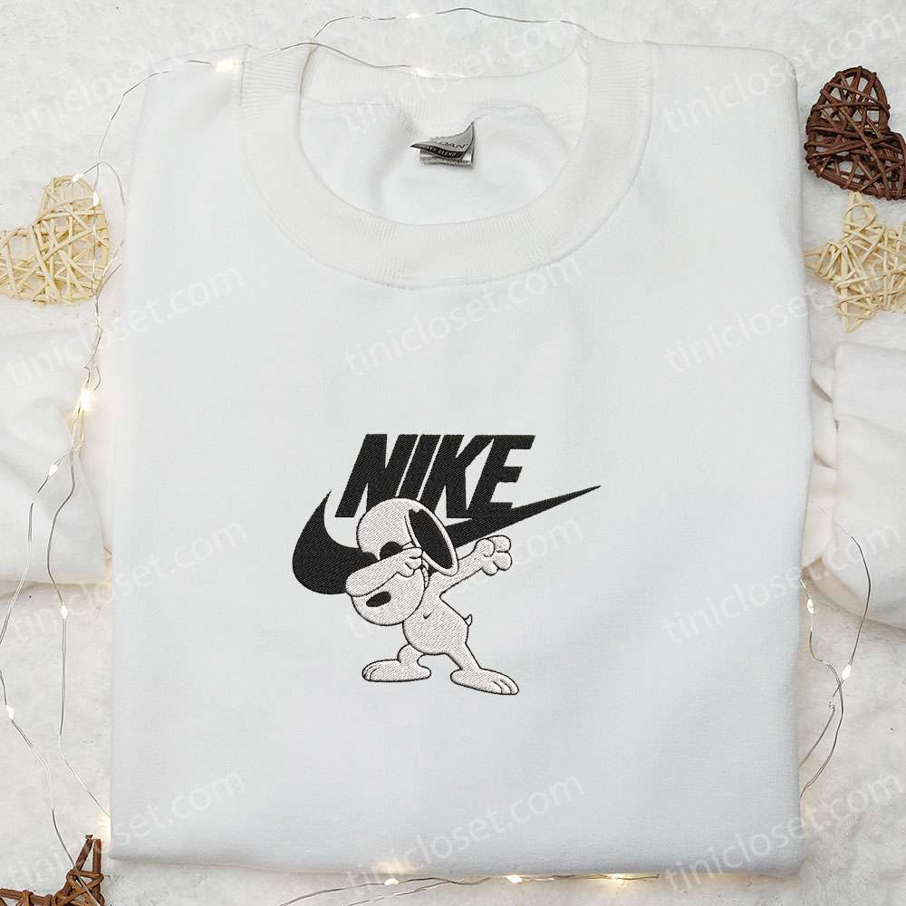 Snoopy Swag x Swoosh Cartoon Embroidered Sweatshirt & Disney Characters Shirt – Best Family Gift Ideas