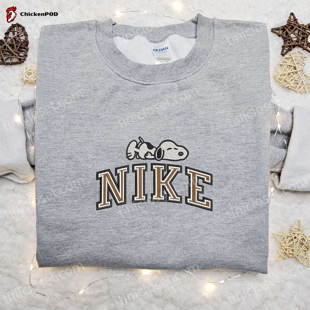 Snoopy Tired x Nike Embroidered Sweatshirt & Peanuts Disney Plus Shirt: Best Gift Ideas for All Occasions