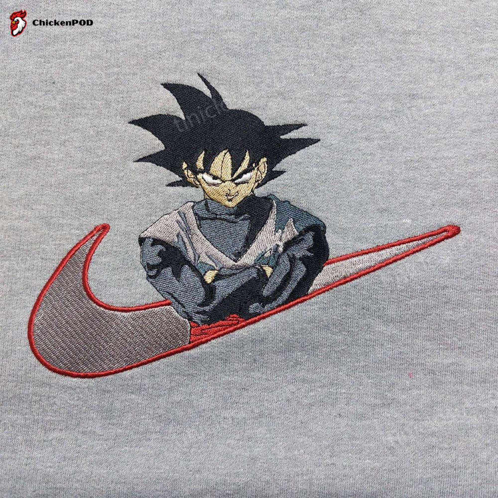 Dragon Ball Nike Embroidered Shirt Sweatshirt & Hoodie: Son Goku Inspired Collection