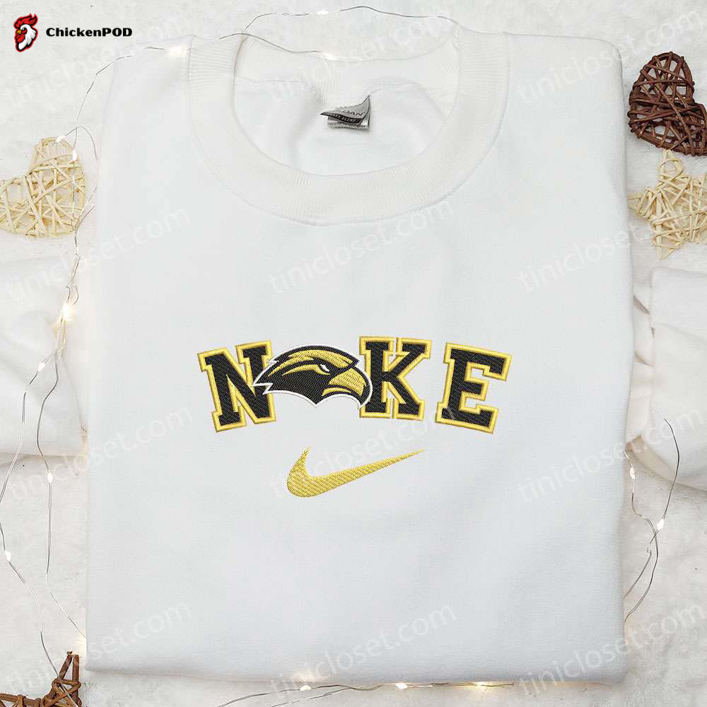 Southern Miss Golden Eagles x Nike Embroidered Shirt & Hoodie: NCAA Sports Gift Idea