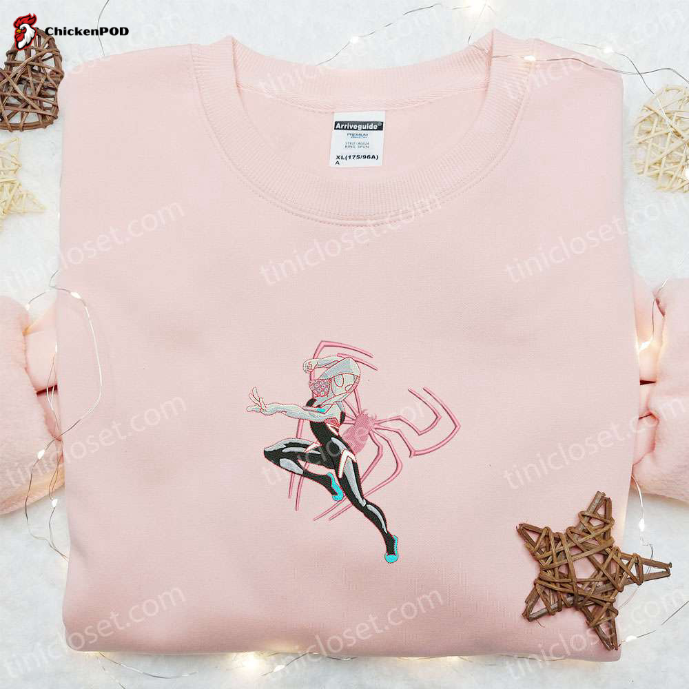 Spider-Gwen Embroidered Shirt & Marvel Superhero Hoodie: Perfect Gifts for Girls!