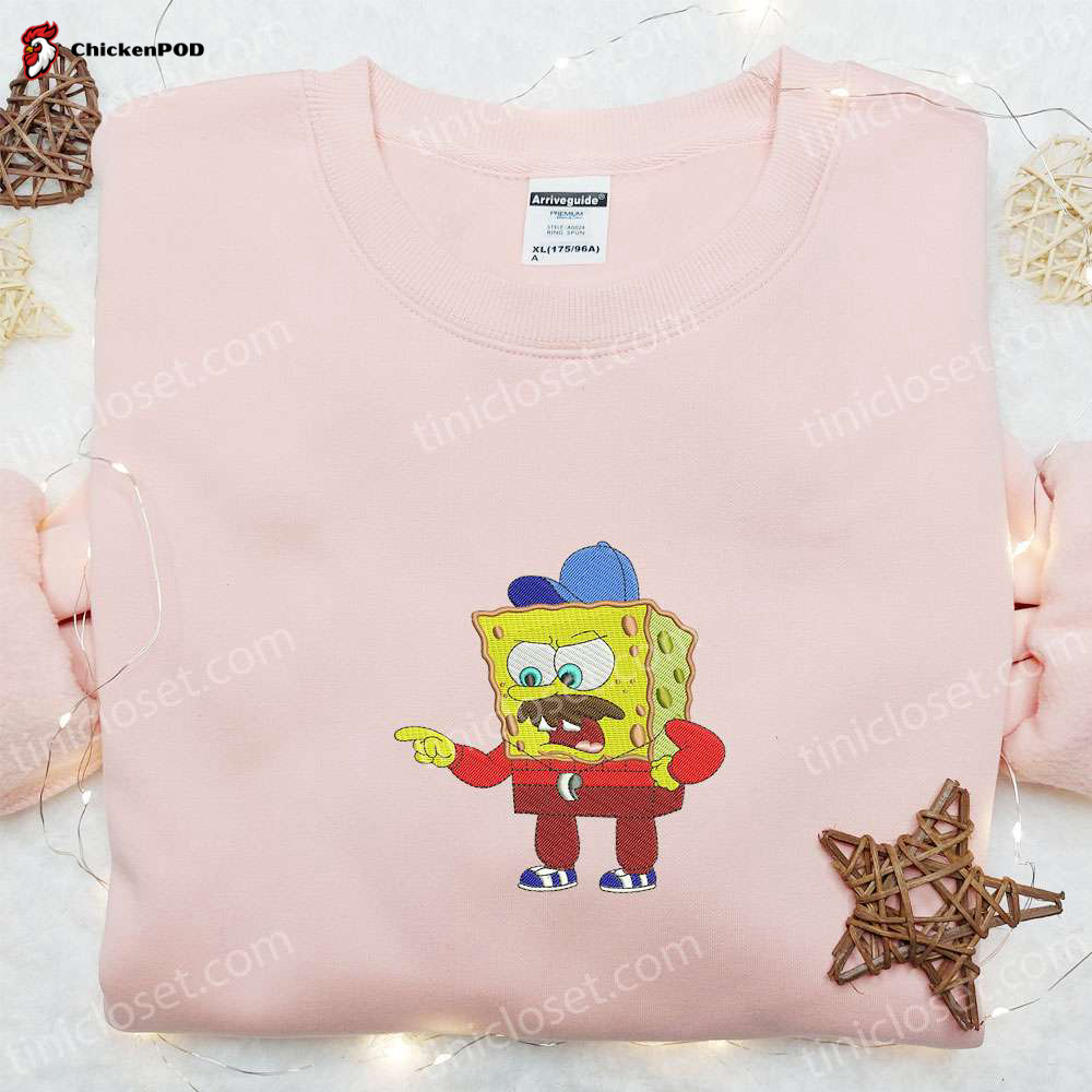 Spongebob Coach Embroidered Shirt & Cartoon Hoodie: Top Sports Gift Idea